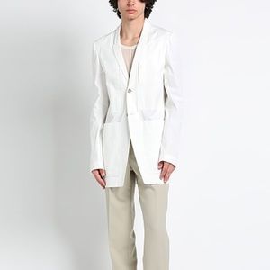 Mens Rick Owens Fogachine White Blazer